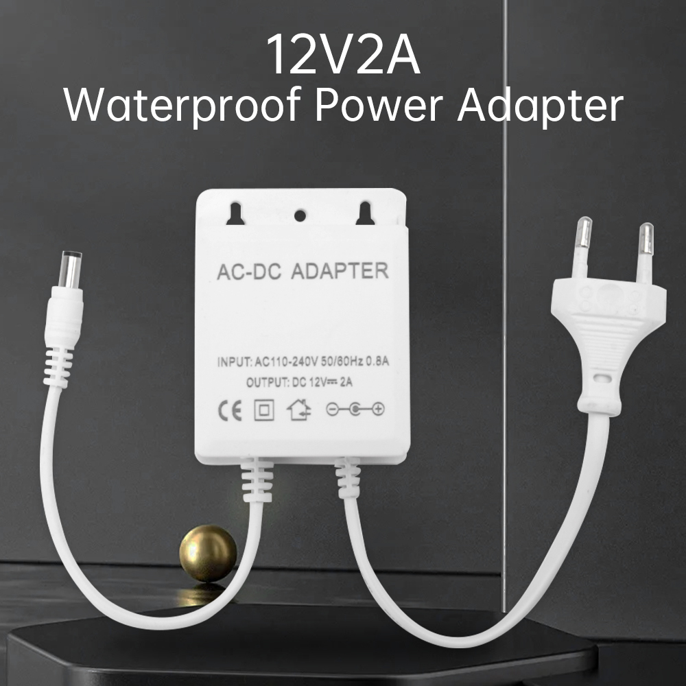 Home Security Outdoor Cameras - DC12V 2A الاتحاد الأوروبي محول القابس