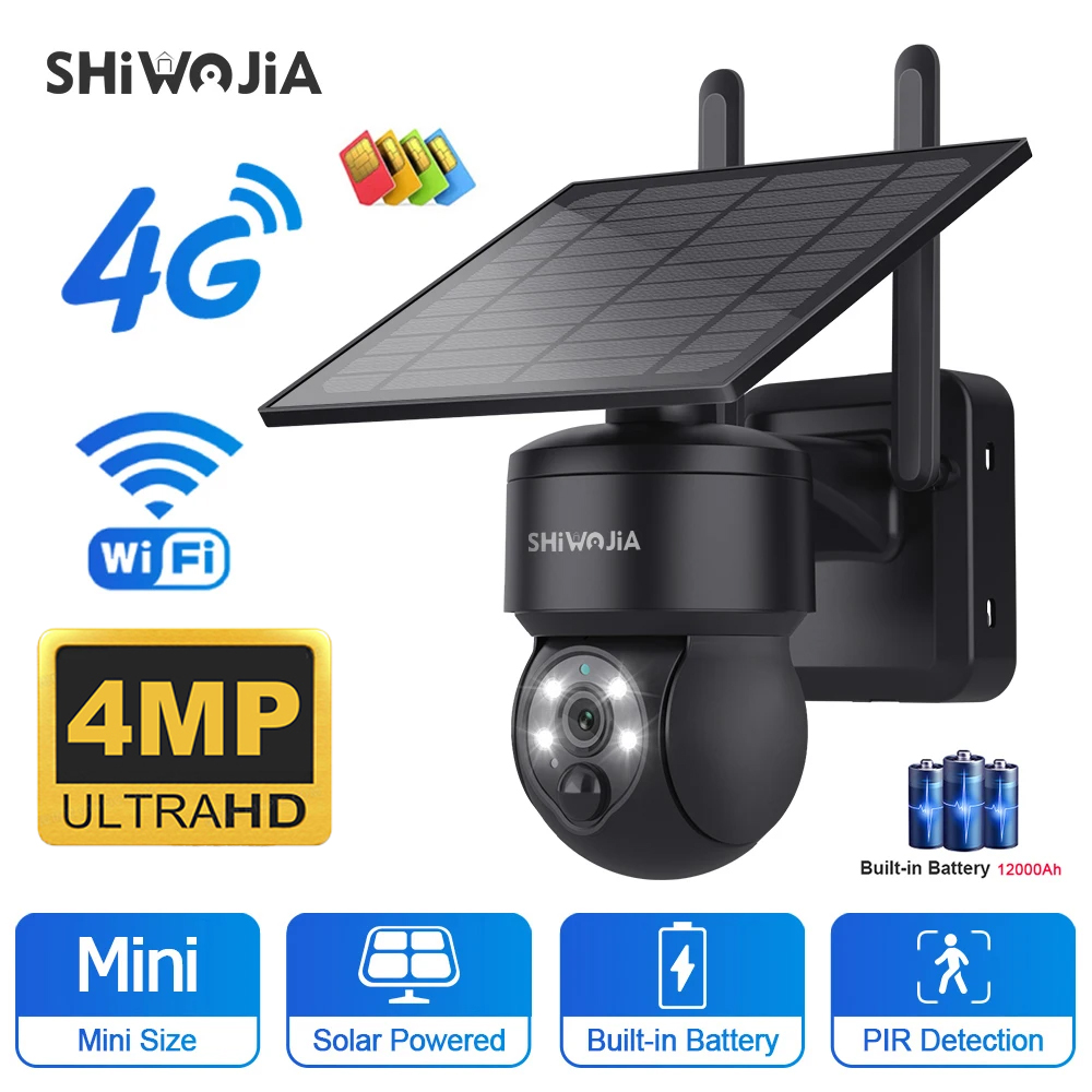 Home Security Outdoor Cameras - SHIWOJIA WIFI اللاسلكية PTZ كاميرا تعمل