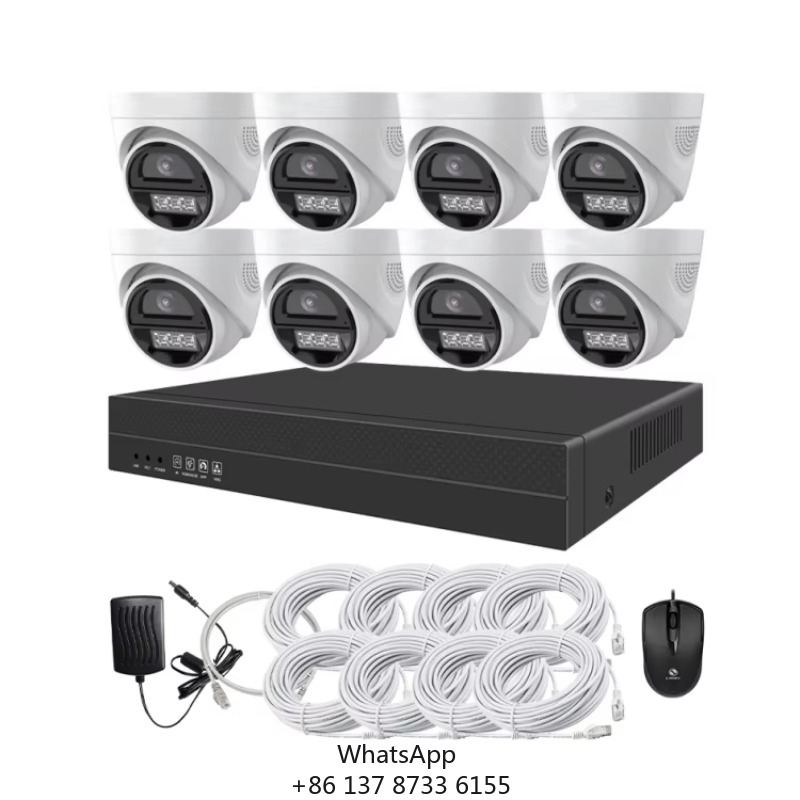 Home Security Outdoor Cameras - طقم كاميرات مراقبة 4 قنوات و8