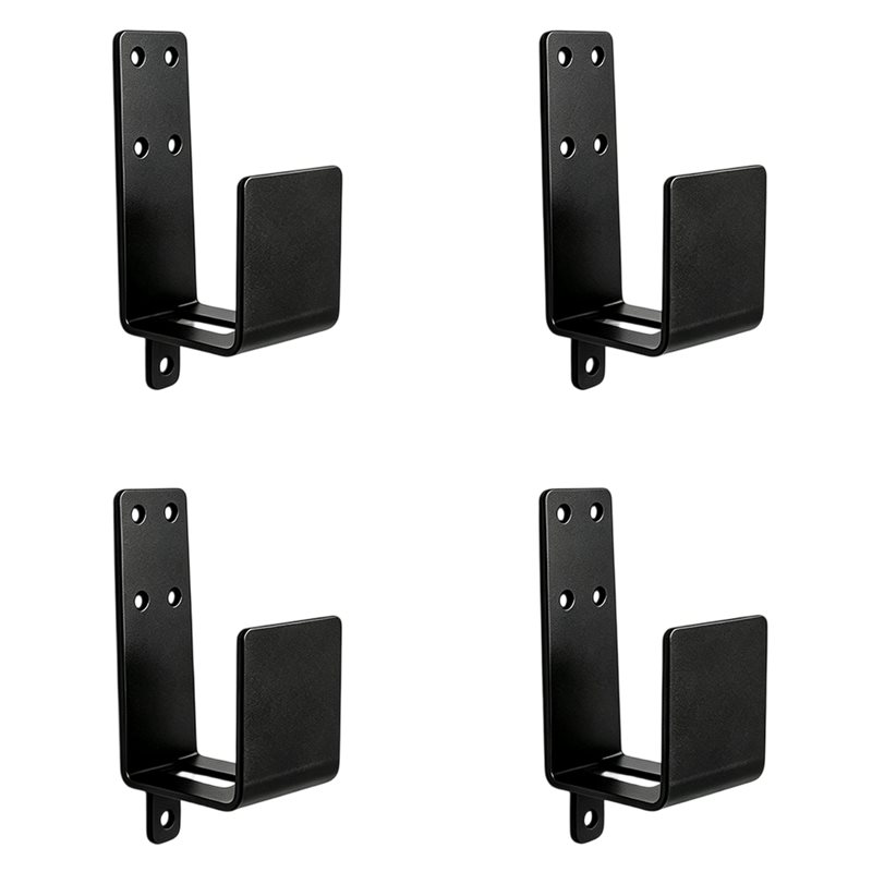 Home Security Bars - A02F-أسود على شكل حرف U لدعامات