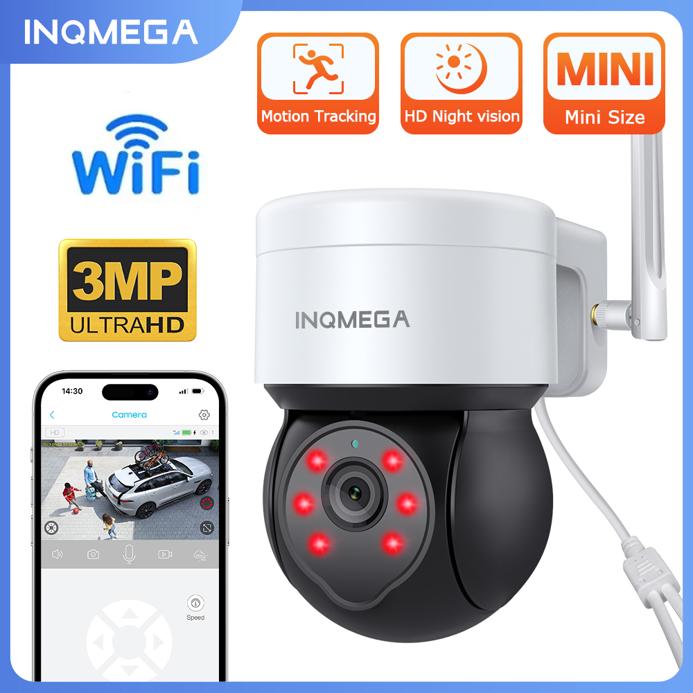 Home Yard Security Cameras - SECTEC 3MP Tuya كاميرا متحركة خارجية