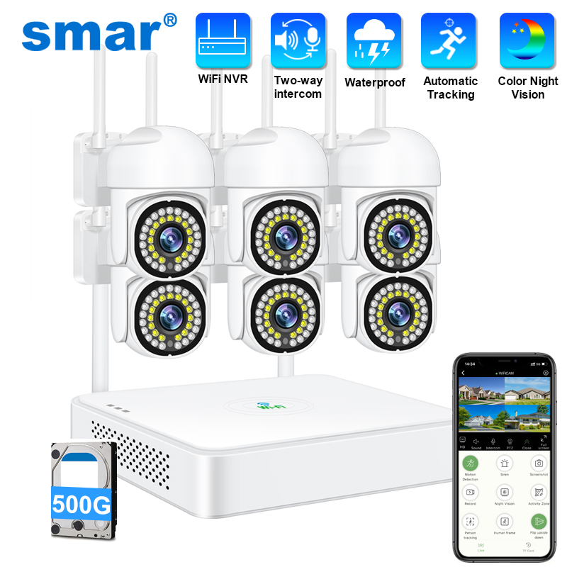 Home Security Outdoor Cameras - نظام كاميرا مراقبة لاسلكية سمارت بدقة