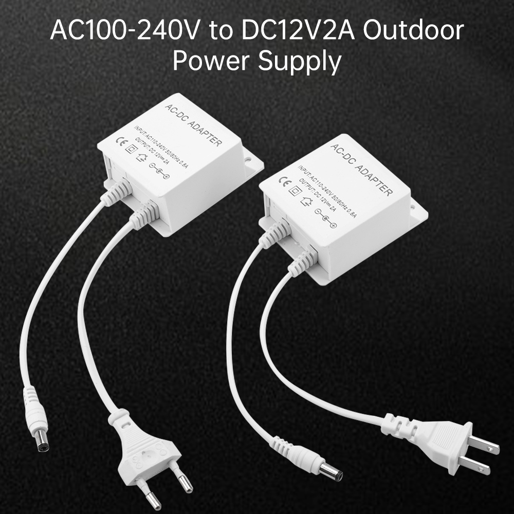 DC12V 2A الاتحاد الأوروبي محول - مراجعة Home Security Outdoor Cameras وسعره