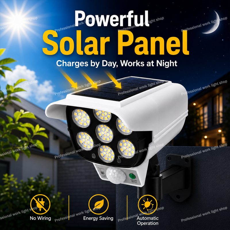مصباح أمان خارجي يعمل بالطاقة  - مراجعة Home Yard Security Cameras وسعره