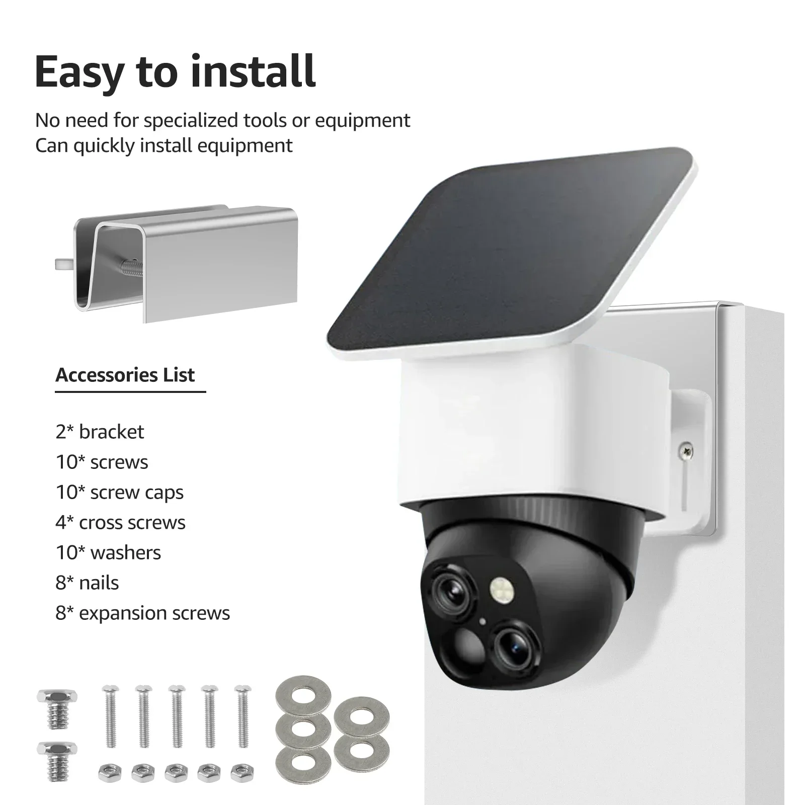 قطعتان من حامل الكاميرا الأمني - مراجعة Home Security Eufy وسعره