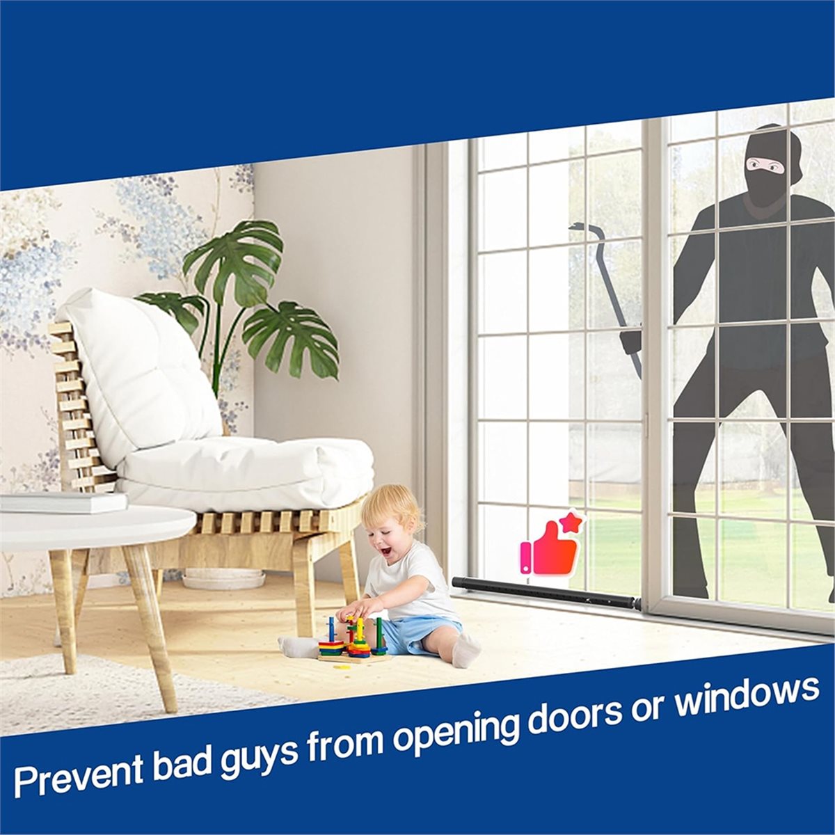قضبان أمان للأبواب المنزلقة A2 - مراجعة Home Security Bars وسعره