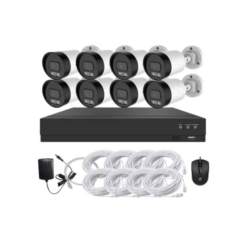طقم كاميرات مراقبة 4 قنوات و8  - مراجعة Home Security Outdoor Cameras وسعره