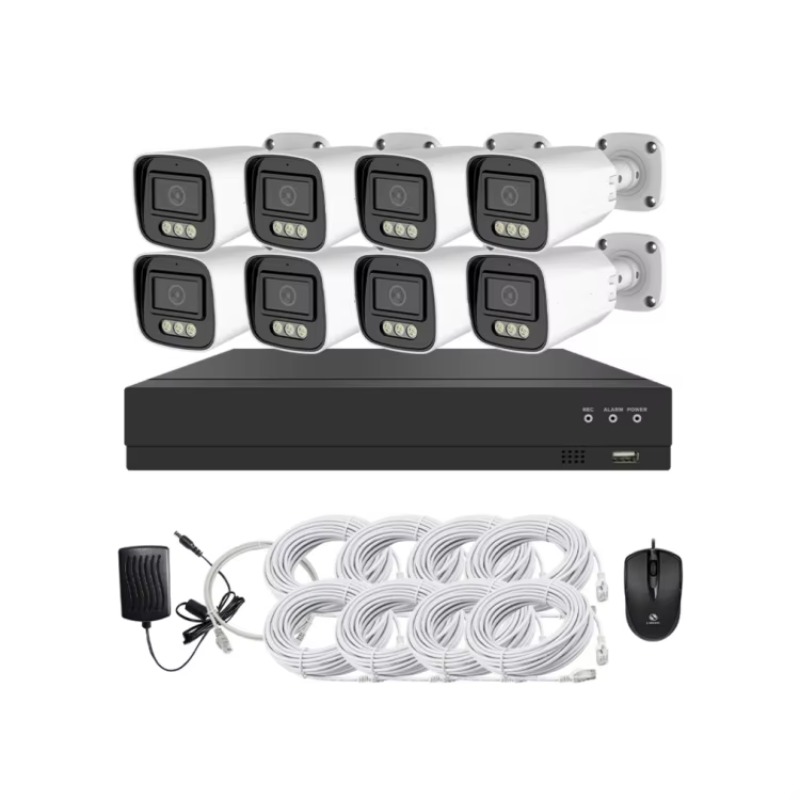 طقم كاميرات مراقبة 4 قنوات و8  - مراجعة Home Security Outdoor Cameras وسعره