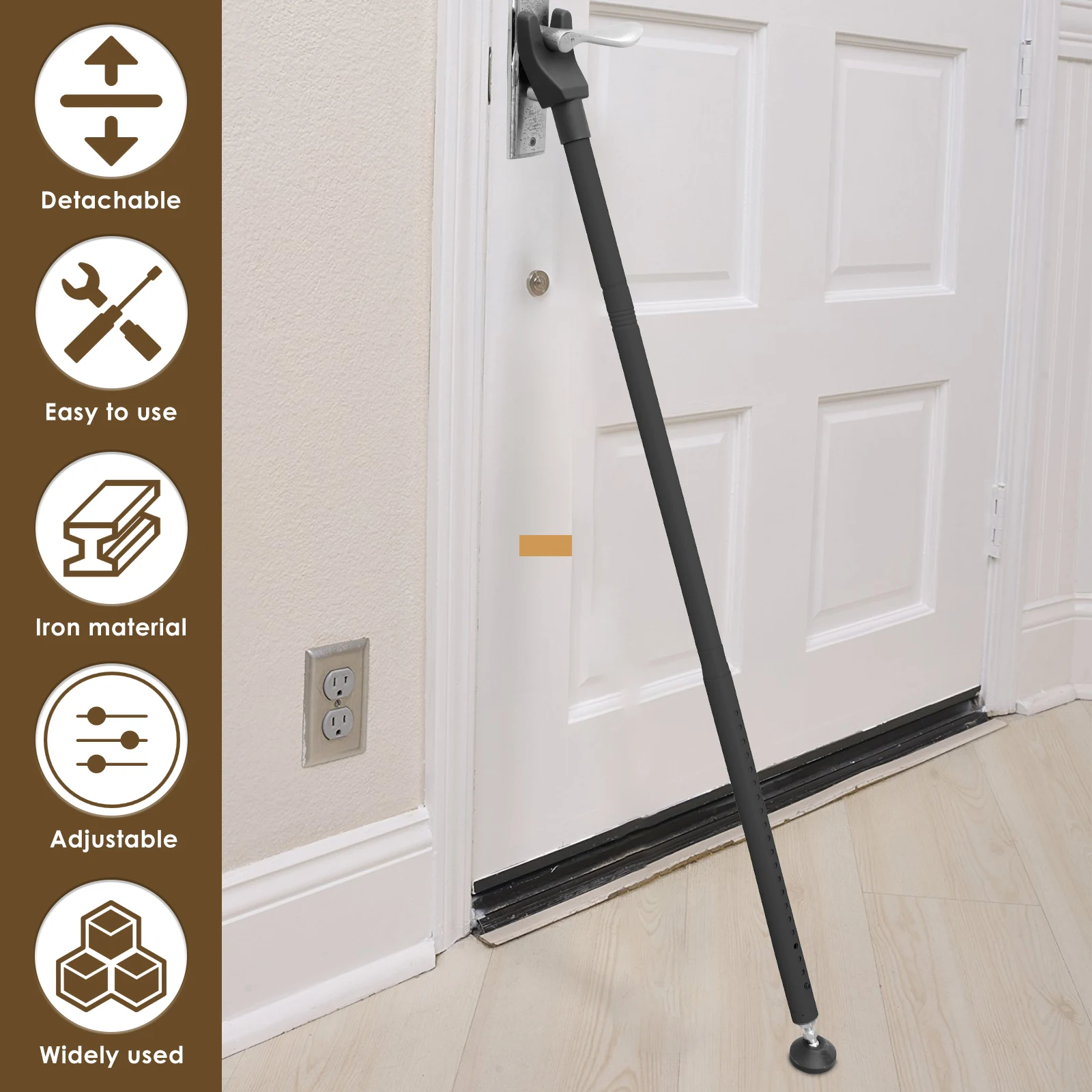 قفل باب منزلق قابل للتعديل 44- - مراجعة Home Security Bars وسعره