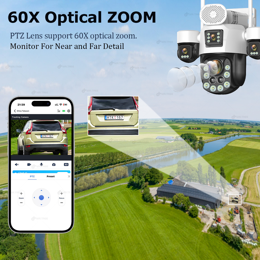 AOV أربعة عدسة كاميرا مراقبة خ - مراجعة Home Security Tech وسعره