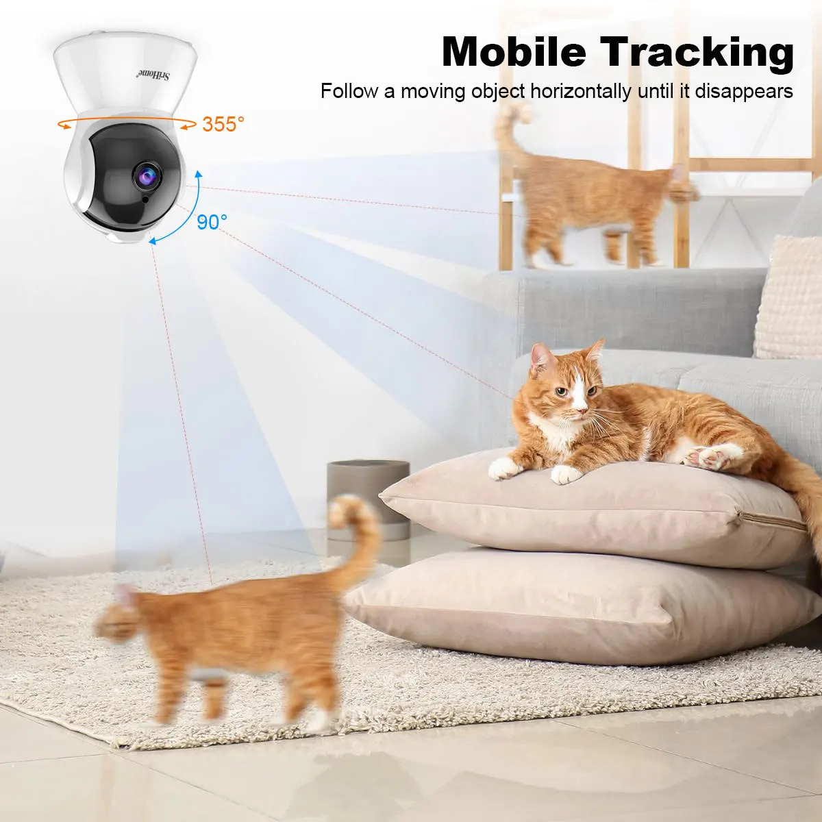 Srihome SH025 كاميرا واي فاي ا - مراجعة Home Security No Subscription وسعره