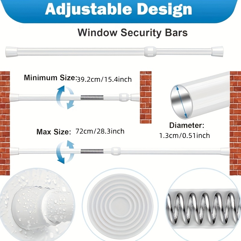 قضيب أمان قابل للتعديل من المع - مراجعة Home Security Bars وسعره
