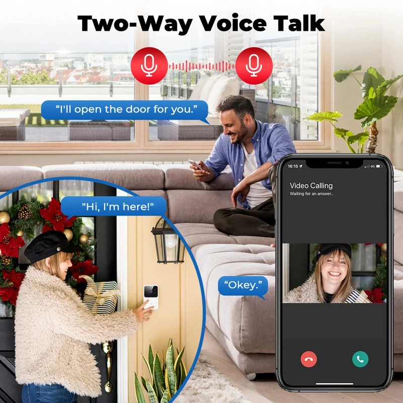 جرس باب ذكي لاسلكي مع كاميرا ف - مراجعة Home Security Tech وسعره