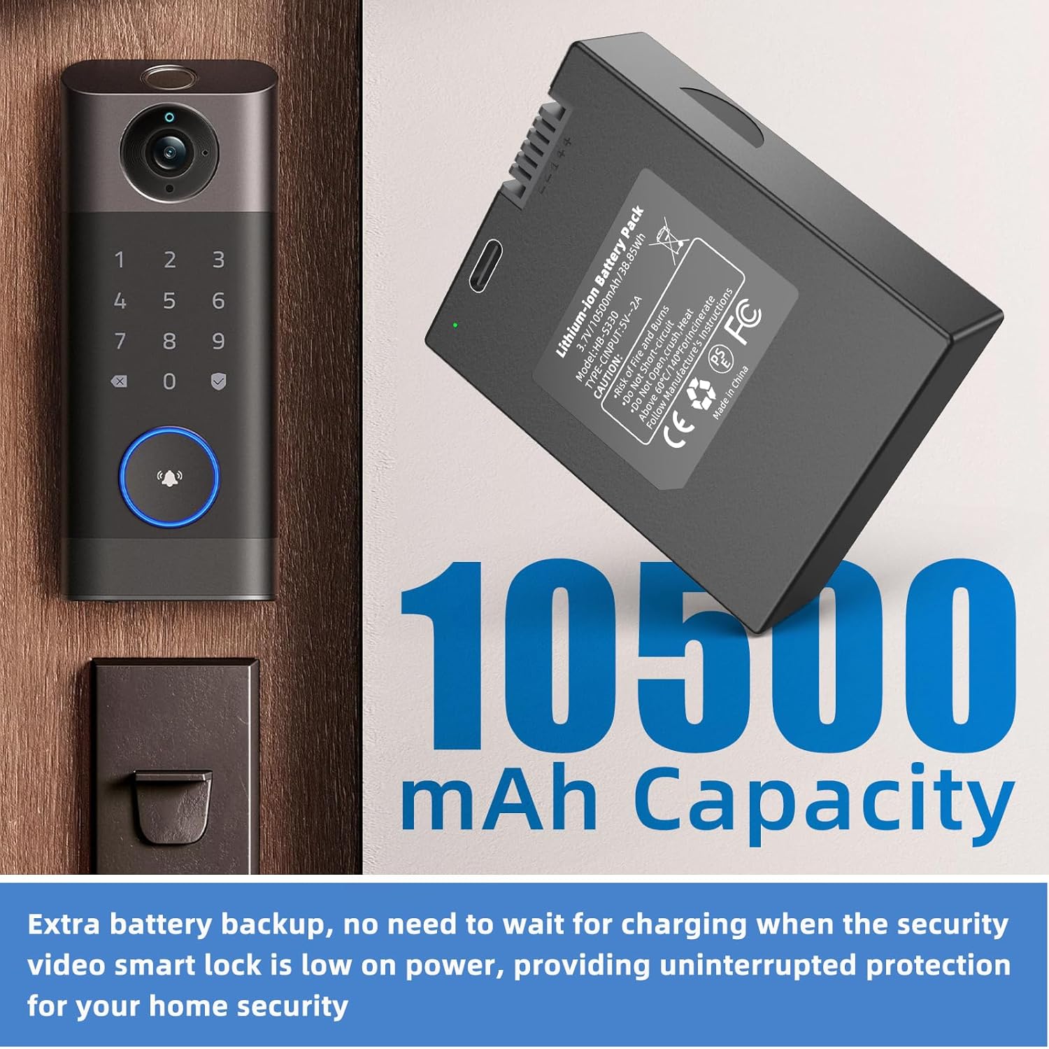 بطارية Eufy 10500 مللي أمبير ف - مراجعة Home Security Eufy وسعره