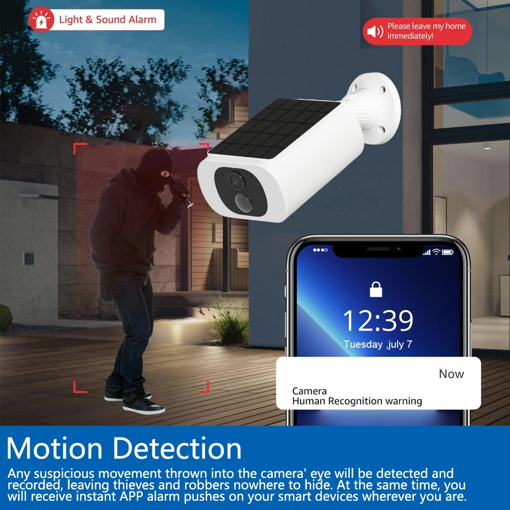 كاميرا أمان لاسلكية تعمل بالطا - مراجعة Home Security Tech وسعره