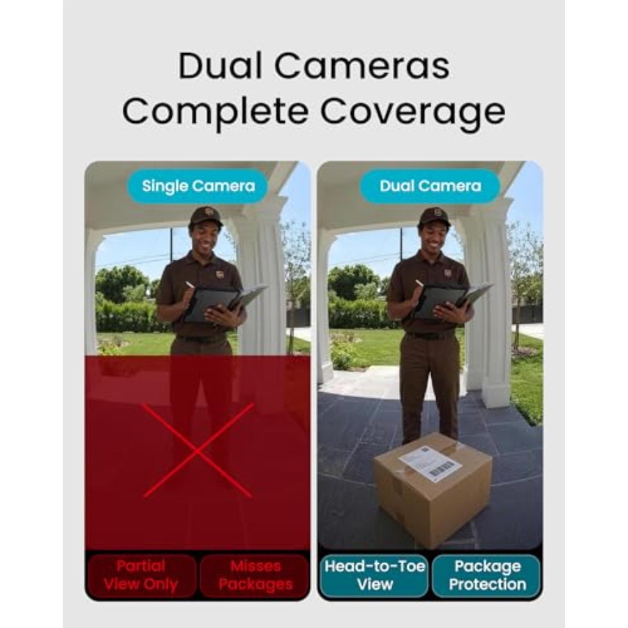 كاميرا جرس باب لاسلكية لأمن ال - مراجعة Home Security No Subscription وسعره