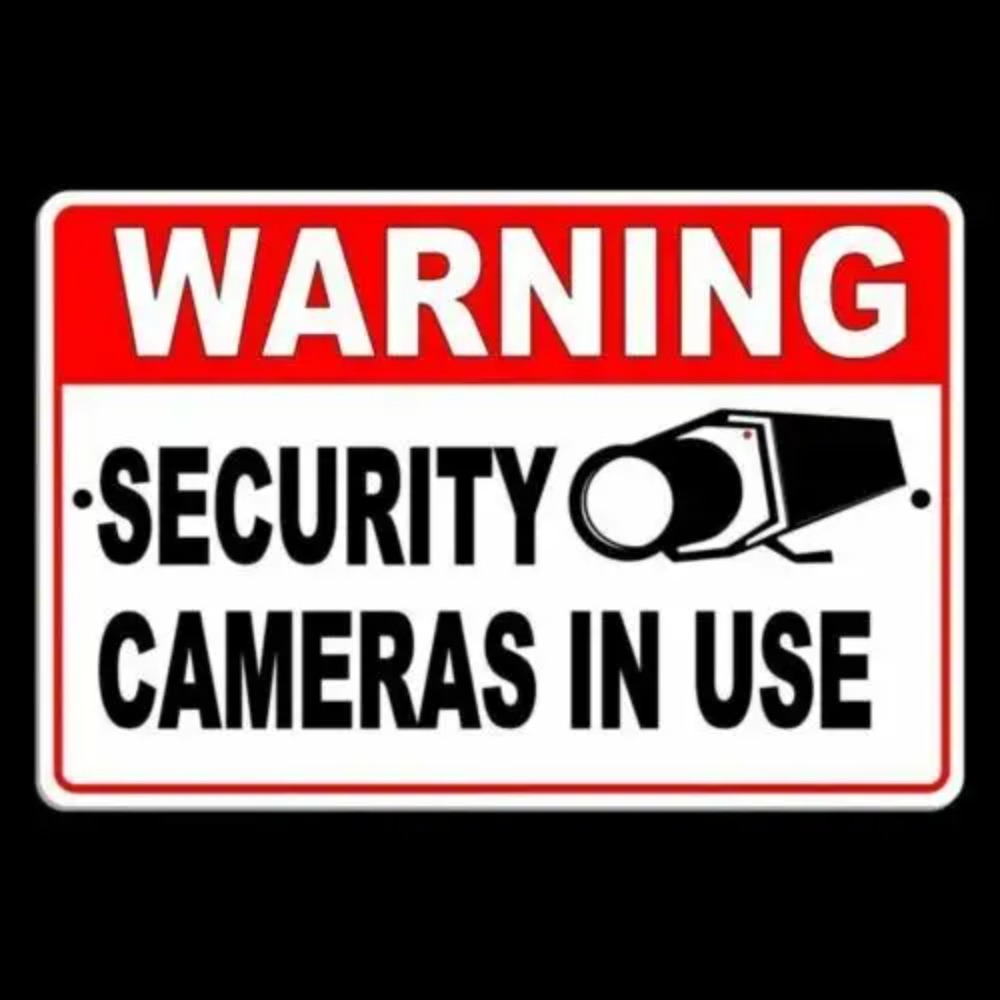 لوحة معدنية تحذيرية للكاميرات  - مراجعة Home Yard Security Cameras وسعره