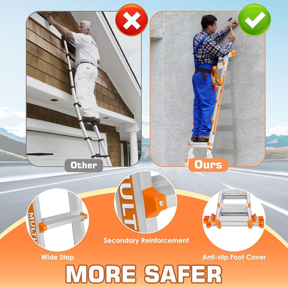 سلم متعدد الاستخدامات من 5 درج - مراجعة Home Security Bars وسعره